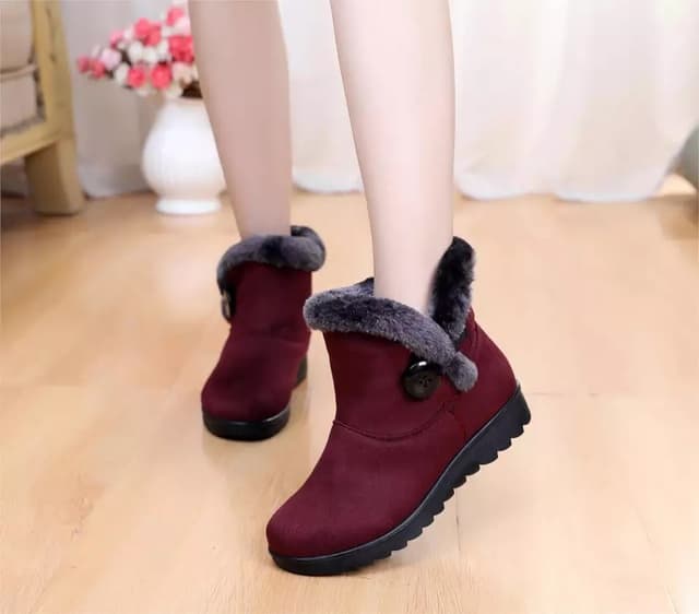 Winter Warm Boots Fashionable Tassel Flat Platform Cotton Boots For Women (Pep-2)
