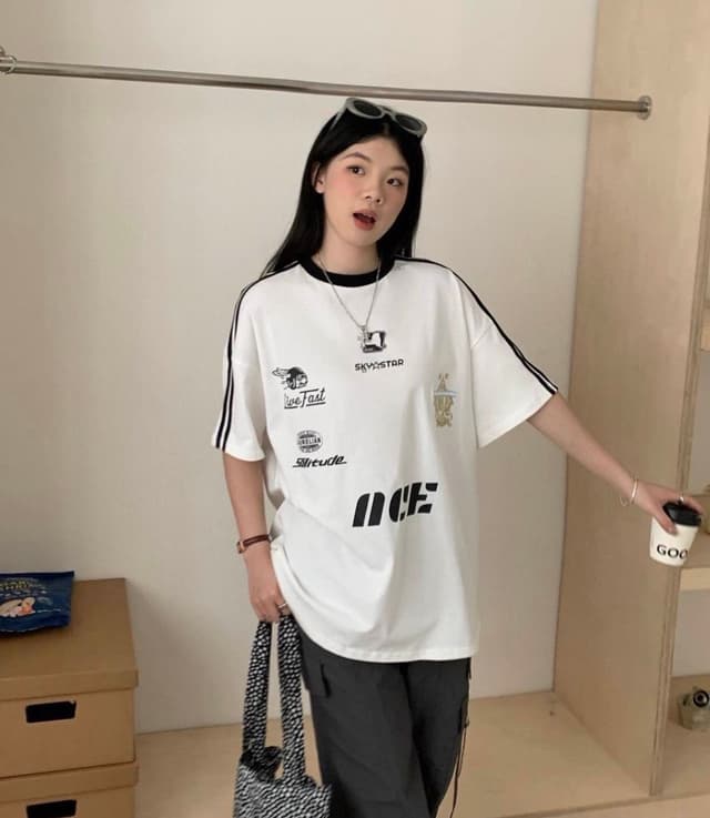 New Model Summer Printed Oversize T shirt For Women
