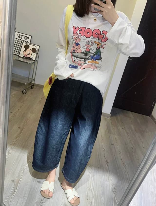 New Summer Special Free Size Full Sleeve Prin Paper T shirt For Wome