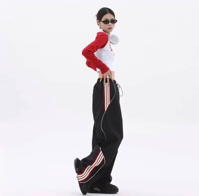 New Model Summer Side Stripe Baggy Trauser For Women