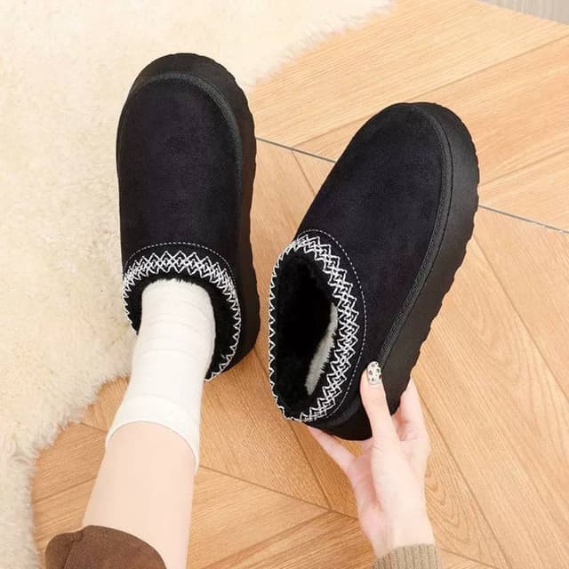 CozyStep Elegant Luxury Plush Slip-Ons for Women – Soft Fur-Lined Indoor Slippers