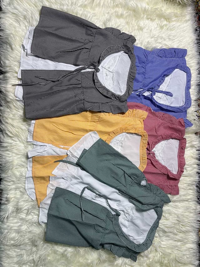 New Summer Special Free Size Check Croup Top For Girls