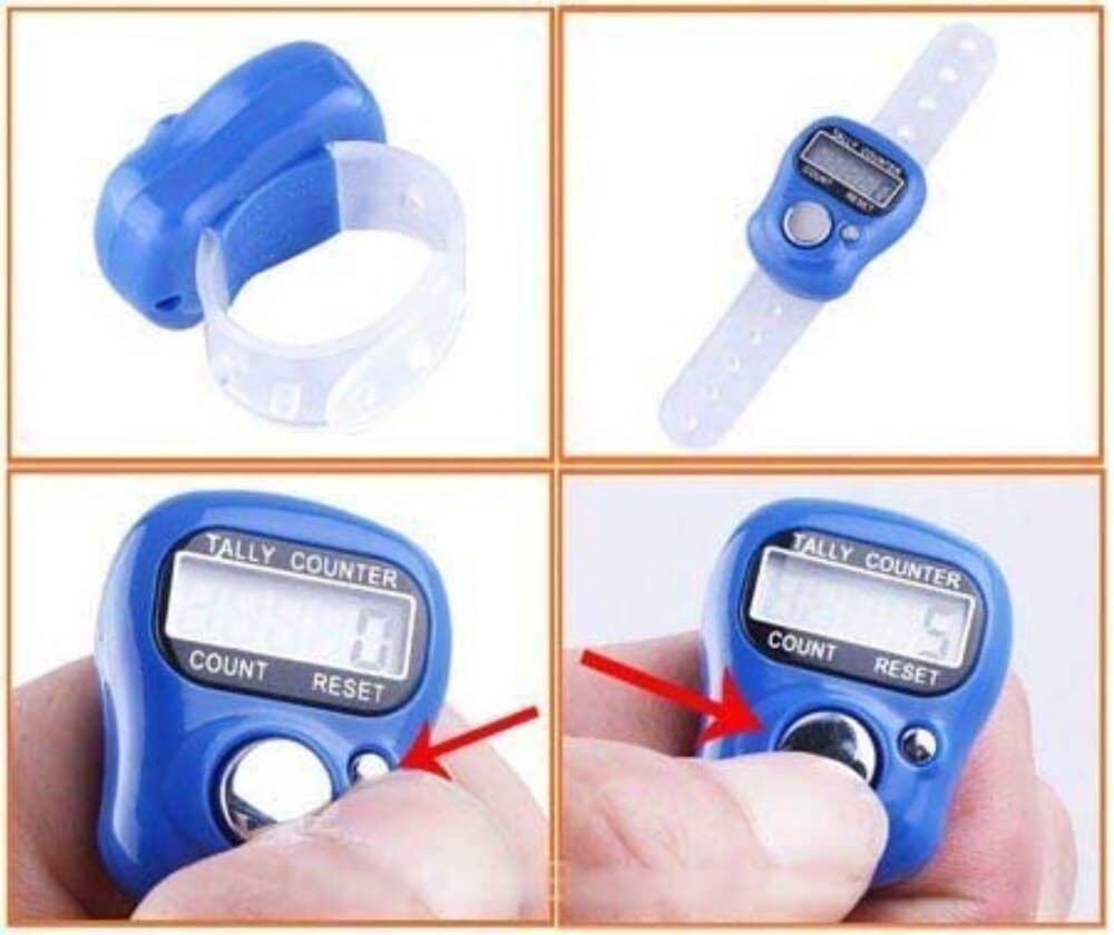 Tally Counter, Digital Electronic Finger Counter And Reset for Mantra Jap, Cricket Umpire, and Various Counting Purposes (Body Color May Vary) 3