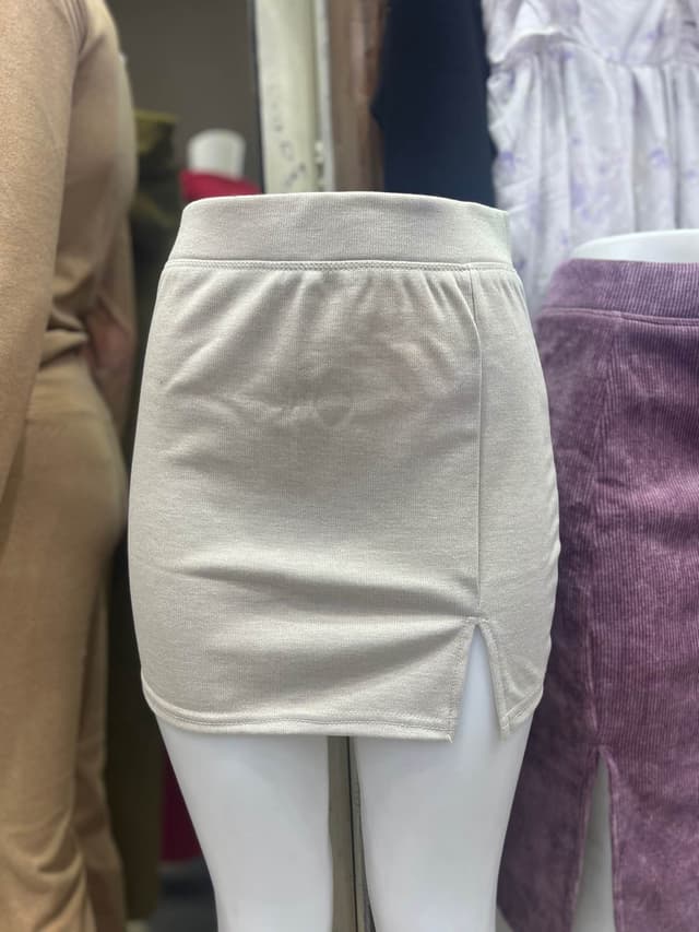 New Plain Side Cute Elastic Weast Free Size Skirt For Women