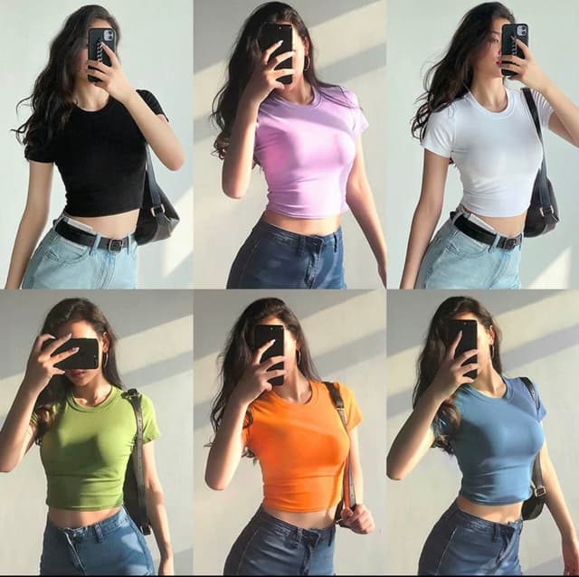 New Summer Special Free Size Half Sleeve Round Neck Croup T shirt For Women