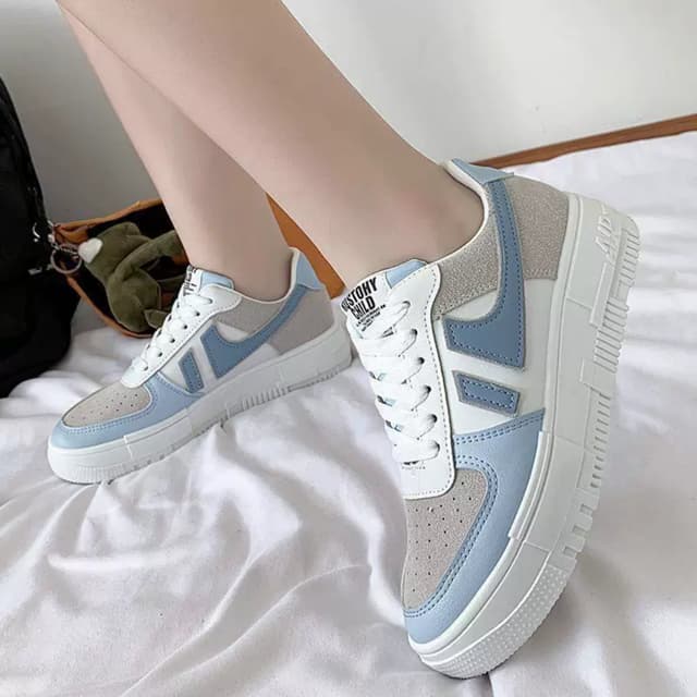 Ladies Korean Style Luxury Heel Sneakers for Elegant Style and Everyday Comfort