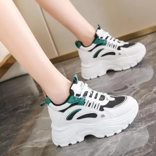 Ladies Korean Heel Sneakers Shoes