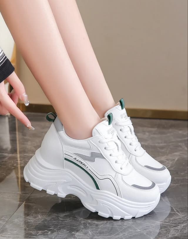 Ladies Korean Heel Luxurious Sneakers Shoes