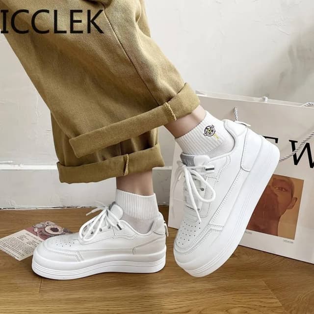 Luxurious Spring Autumn Casual 2023 Sneakers Breathable Lace-up For Women's