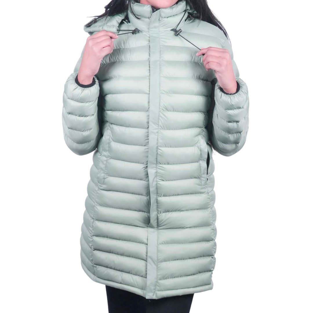 Moonstar Long Silicon Hooded Jacket for Women - Fashion 1