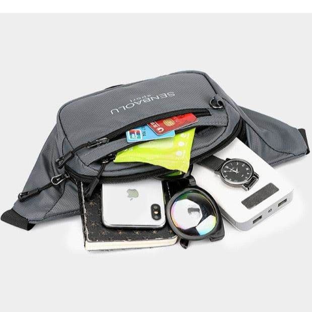 New Work Mobile Phone Waist Bag Men Summer Construction Site Dedicated Men Business Wallet Bag Trendy Brand Messenger Chest Bag 4