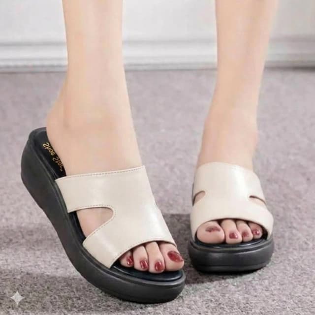 Amazing Comfortable Women'S Thick Sole Wedge Heel Fashion Solid Sandals - Fashion | Sandals For Women
