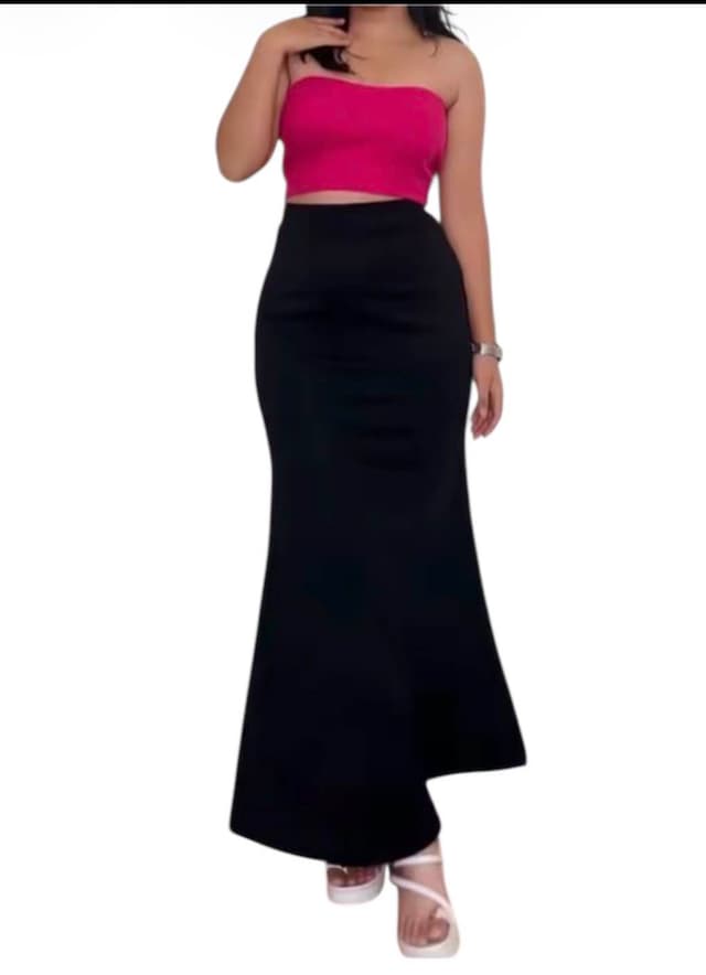 New Summer Special Free Size Mermid Plain Long Skirt For Women