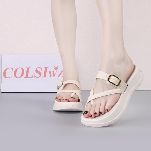 Pinch Toe Wedge Korean Fashion Platform Ladies Sandals