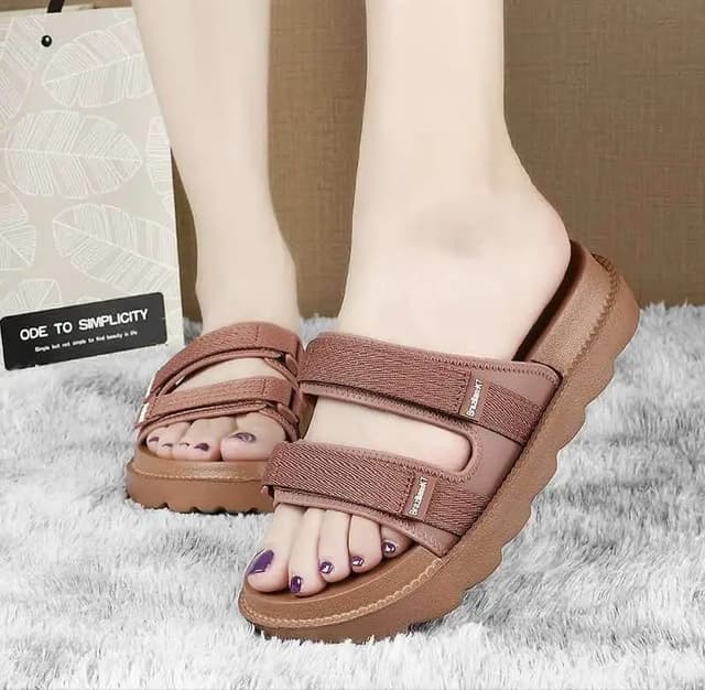 Double Strap Velcro Korean Sandal For Women ( KT.1)