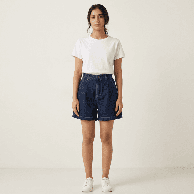 Summary Denim Shorts for Women