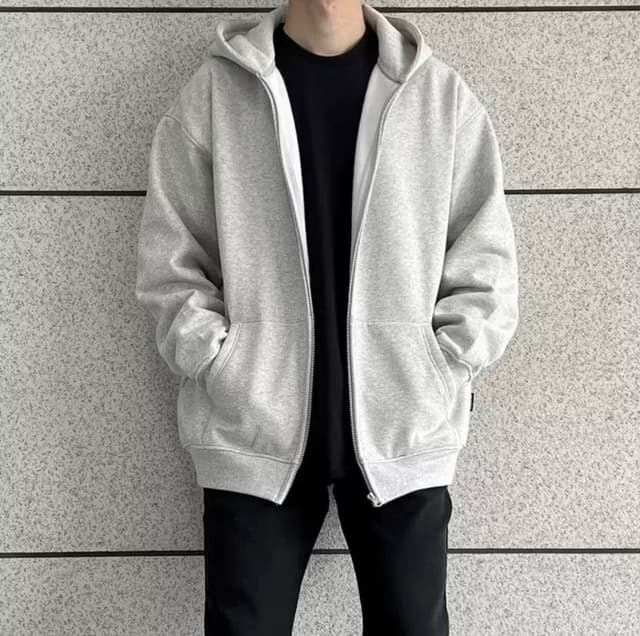 New  Winter Inside Fur Full Zipper Plain Full Sleeve Hoodes For Men