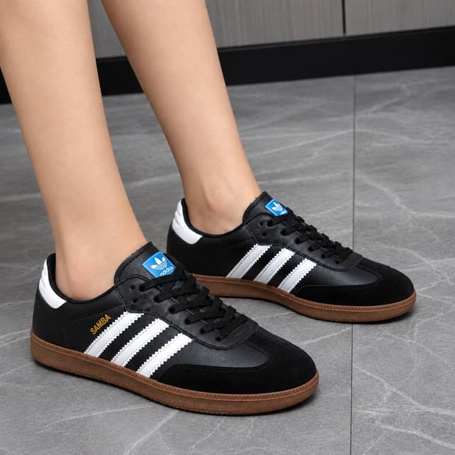 RetroStride Women’s Classic Black & White Stripe Low-Top Casual Sneakers