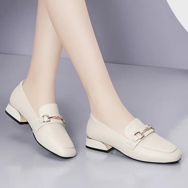 Womens Loafers Autumn Sofe Sole Comfortable Thick Heel Pump Work Shoes - Fashion | Women's Footwear |