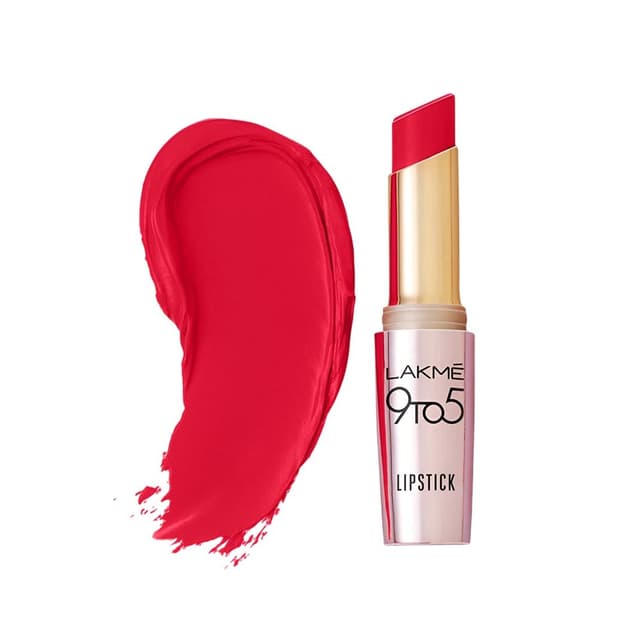 Lakme 9 to 5 Primer + Matte Lipstick - MR2 Red Coat (3.6g)
