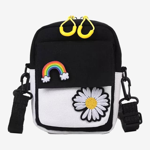 Canvas tote Bag 2020 New Small Daisy Canvas Bag Wild Shoulder Messenger Bag Fashion Student Small Bag Tide