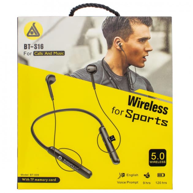 Wireless Professional Sport Bluetooth Stereo Earphone 34 hrs playing time