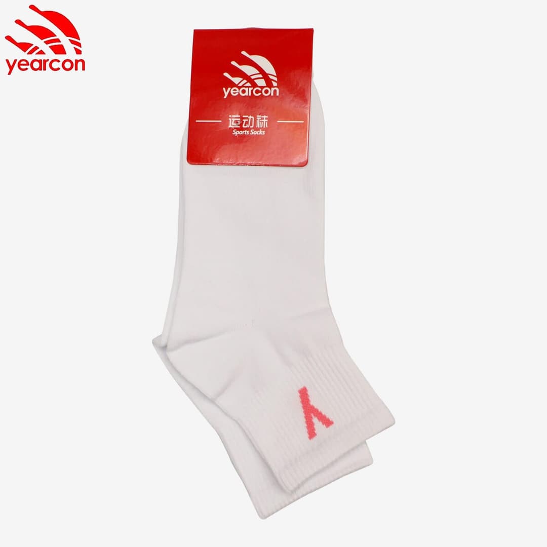 Yearcon White Pair Of Socks For Women