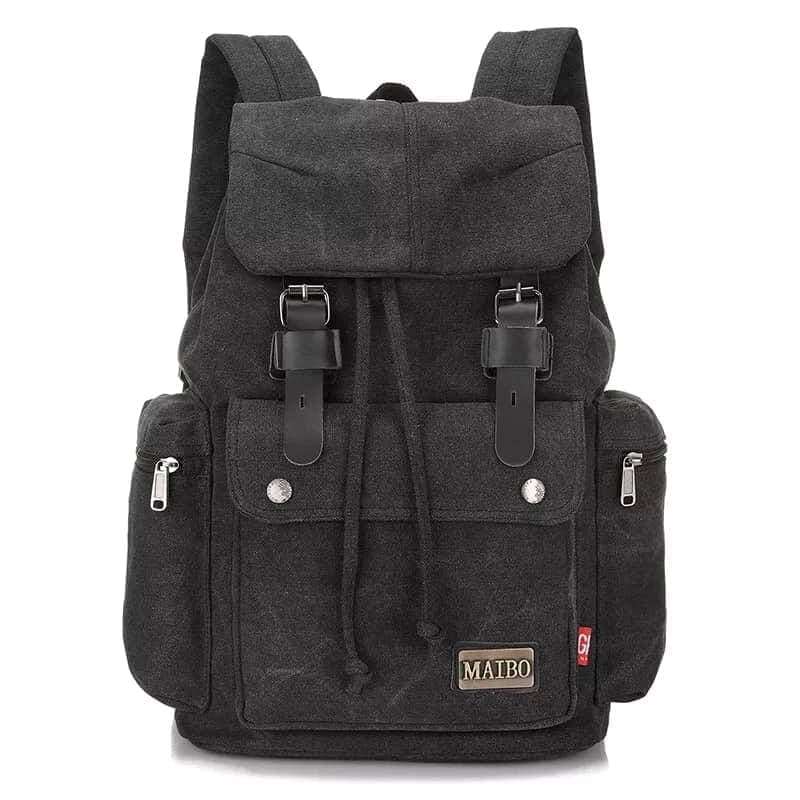 Maibo Leisure School Camping Student Rucksack Unisex Travel Bag Large Canvas Backpack - Bags For Boys And Girls 1