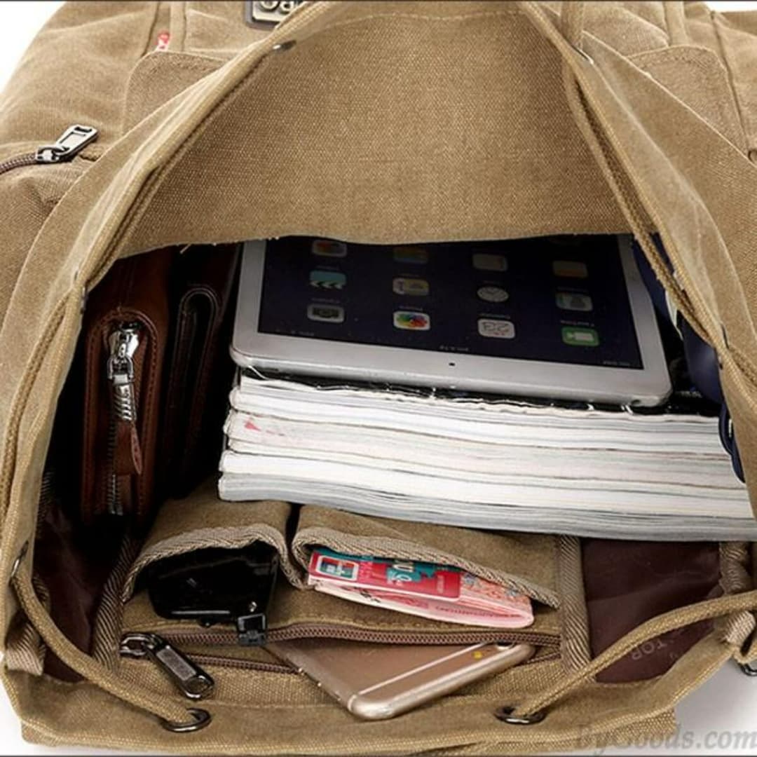 Maibo Leisure School Camping Student Rucksack Unisex Travel Bag Large Canvas Backpack - Bags For Boys And Girls 4