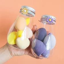 Cute Blender Jar Set of 7 Soft Makeup Sponge 6
