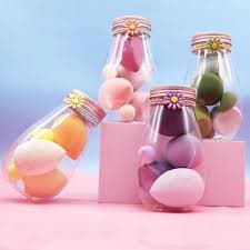 Cute Blender Jar Set of 7 Soft Makeup Sponge 5