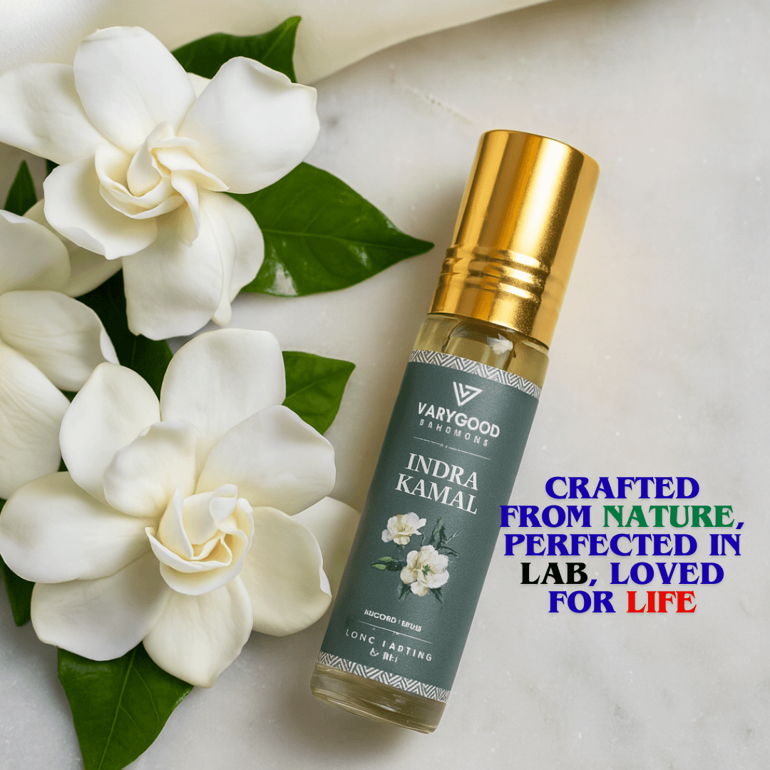 VaryGood Indra Kamal Attar Roll On 8ml | Sacred & Floral Long Lasting Concentrated Perfume for Men & Women 1