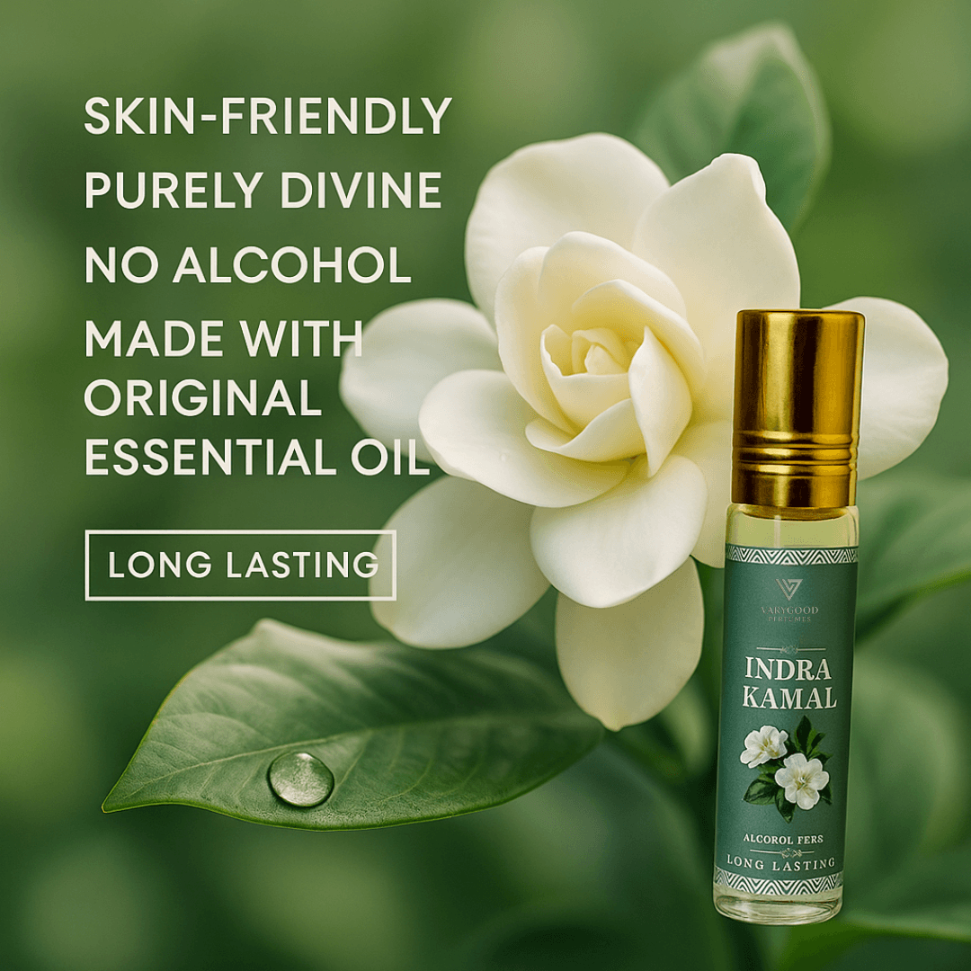 VaryGood Indra Kamal Attar Roll On 8ml | Sacred & Floral Long Lasting Concentrated Perfume for Men & Women 2