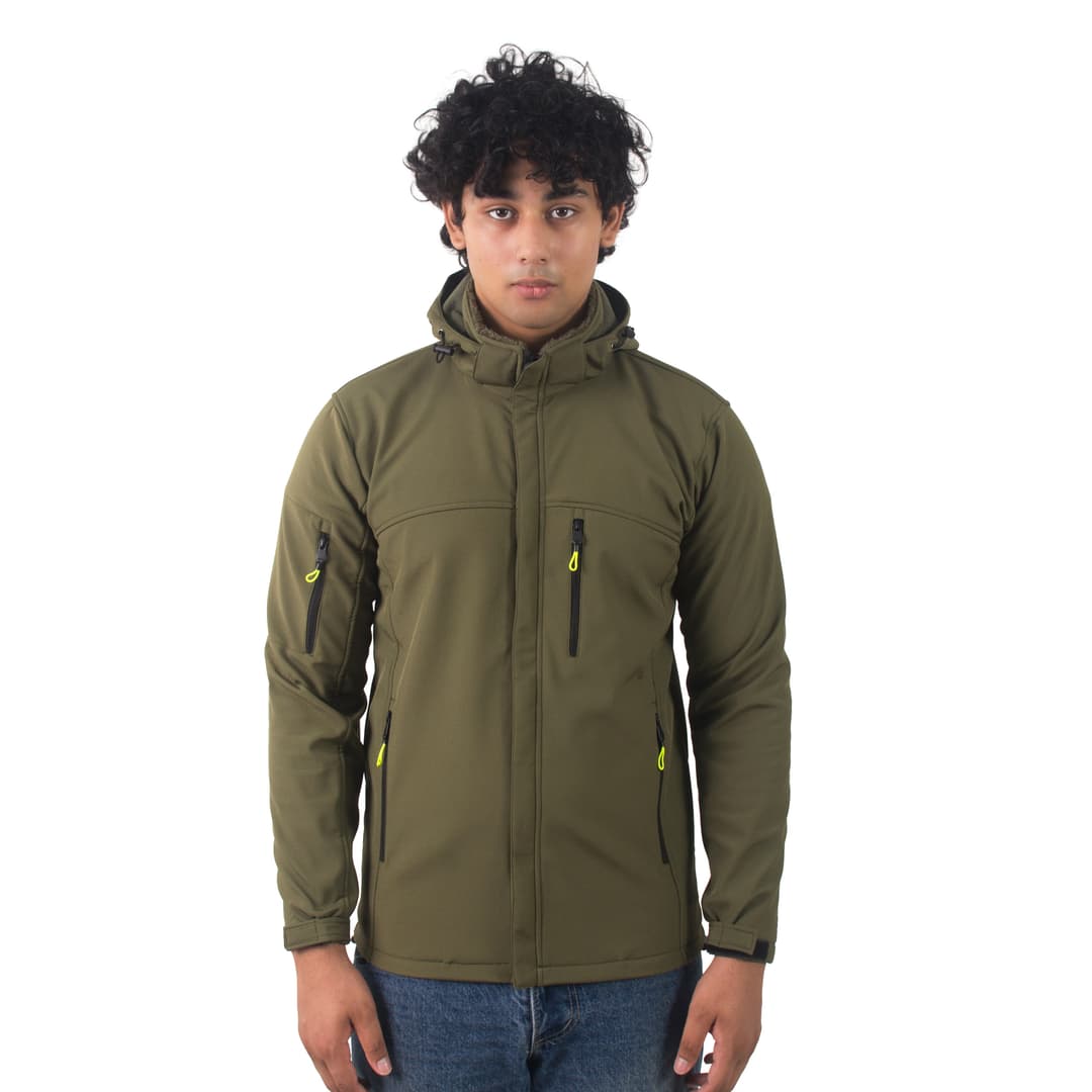 MS Solid Softshell Jacket For Men - Winter Collection