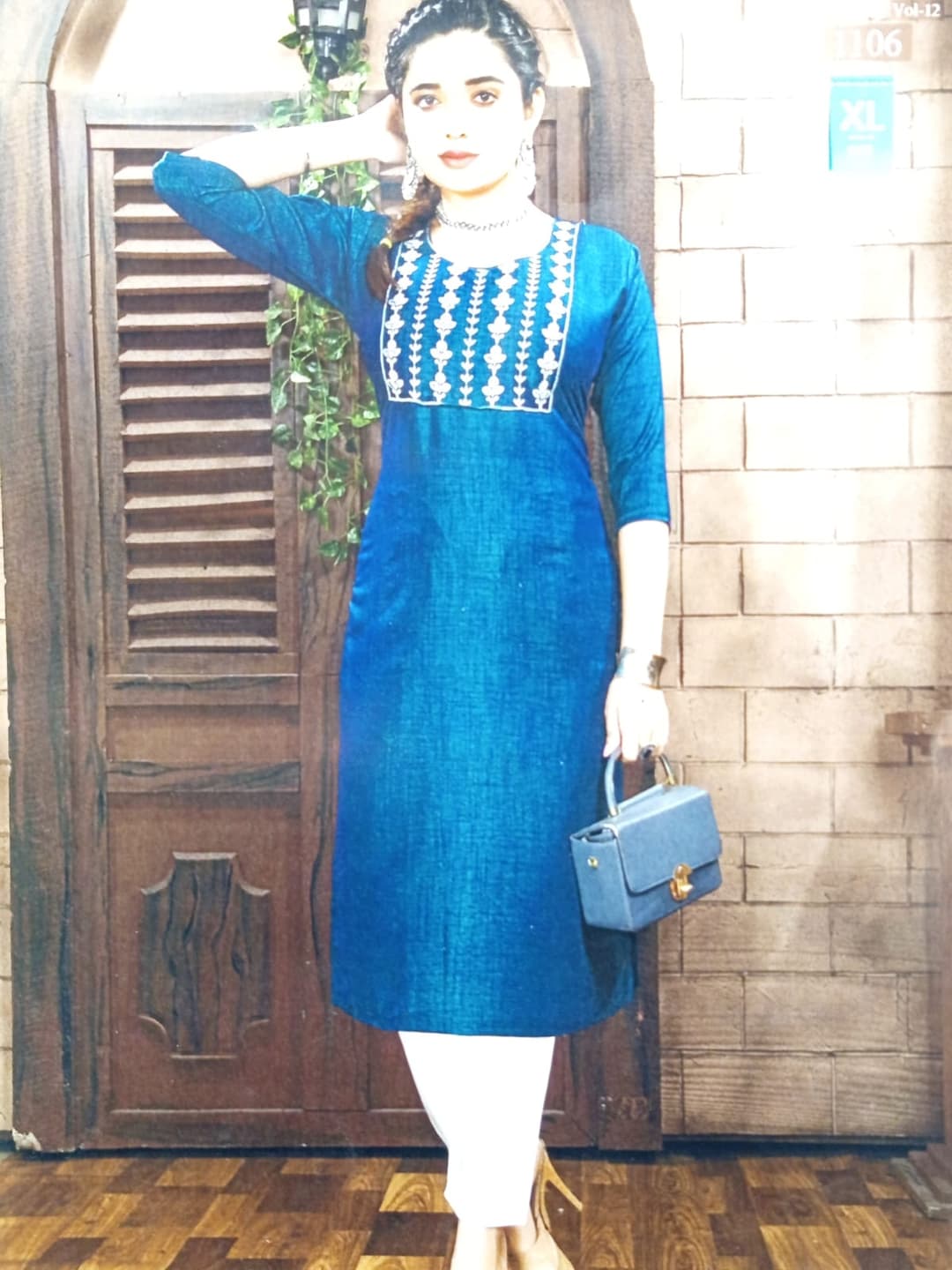 Kurta Set with Palazzo Pants & Dupatta- Ethnic Wear, White 4