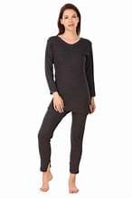 Seamless Thermal Coat Set For Women Inside V-Neck Design 2