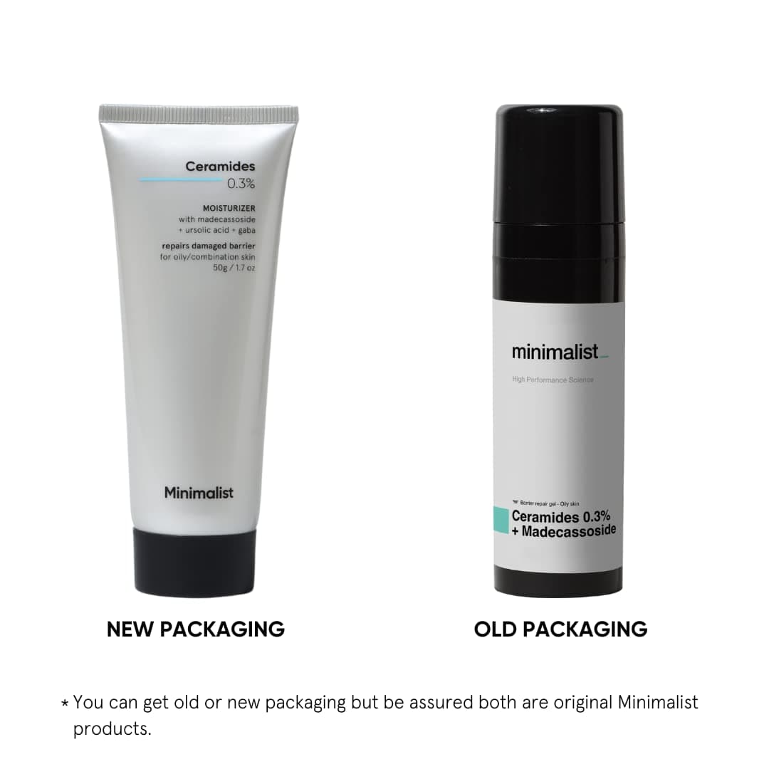 Ceramide Face Moisturizer Minimalist For Barrier Repair & Deep Moisturization | Daily Repairing Face Moisturizing Cream | For Oily - Combination Skin | 50g| Minimalist moisturizer 4