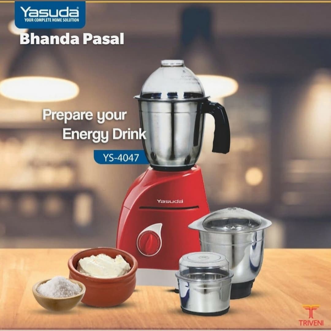 Yasuda YS4047 Power 750W 3 Jar Mixer Grinder 14 2