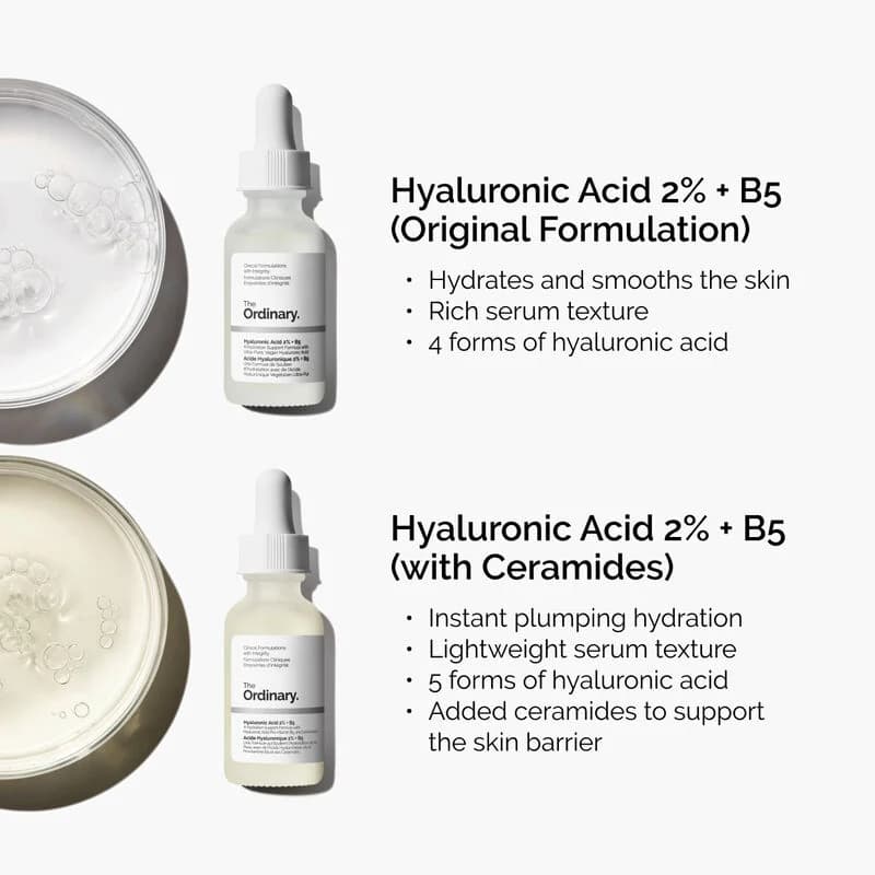 The Ordinary Hyaluronic Acid 2% + B5 For Glowing Skin And Fines Lines Daily Hydrating Face Serum  3