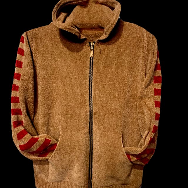 Custom Zip Up Winter Warm Hoodie Thick Oversized Men Fluffy Fur Fleece Jacket