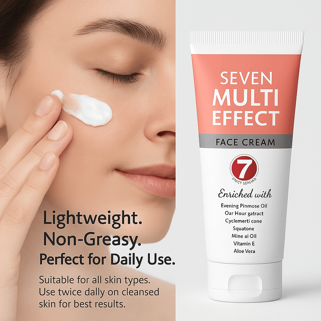 Oreva Dermacare Seven Multi Effect Face Cream 50g For Skin Firming And Brightening Cream for Soft, Glowing Skin 3