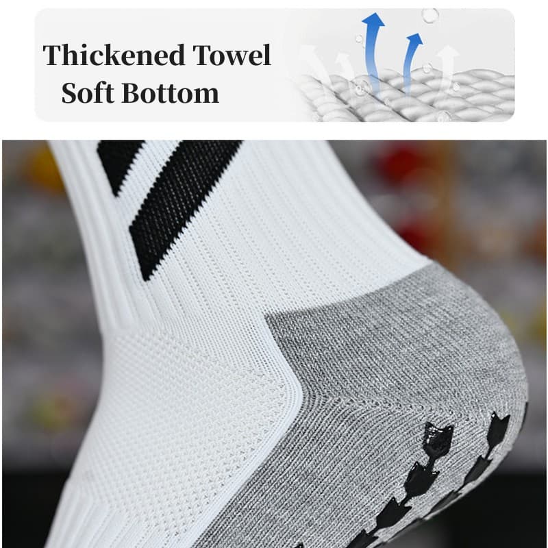 Men's Anti-Slip Sports Running Grip Football Futsal Game Socks 4