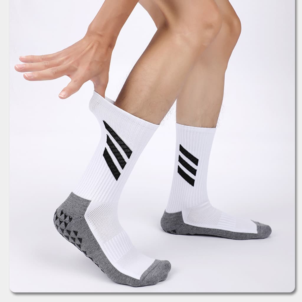 Men's Anti-Slip Sports Running Grip Football Futsal Game Socks 2