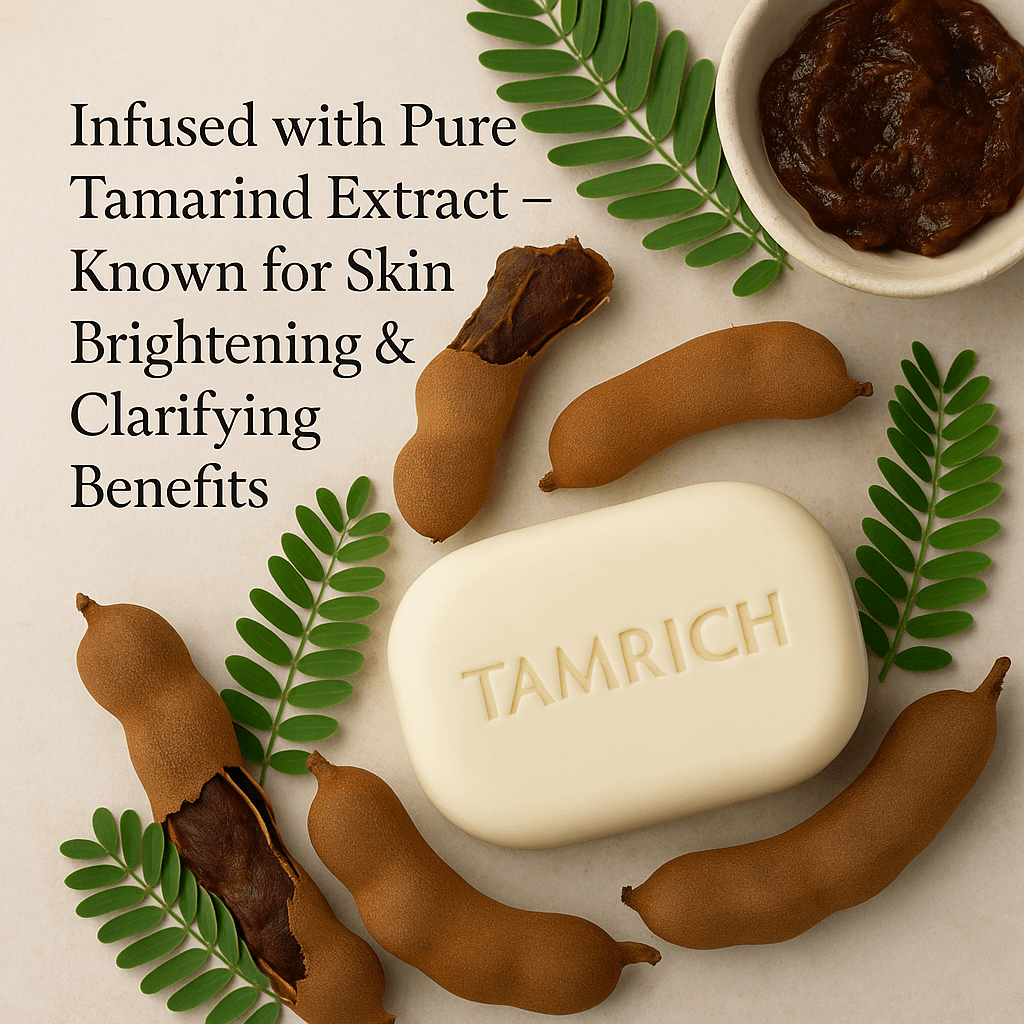 Oreva Dermacare TAMRICH Herbal Whitening Soap with Tamarind Extract 75g – Natural Skin Brightening & Cleansing Soap for Face & Body 3
