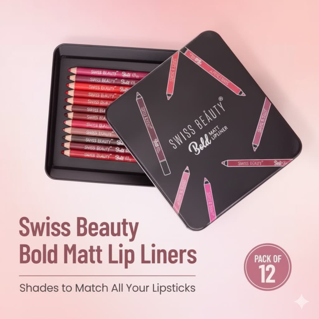 Swiss Beauty Bold Matt Lip Liner 2Pcs