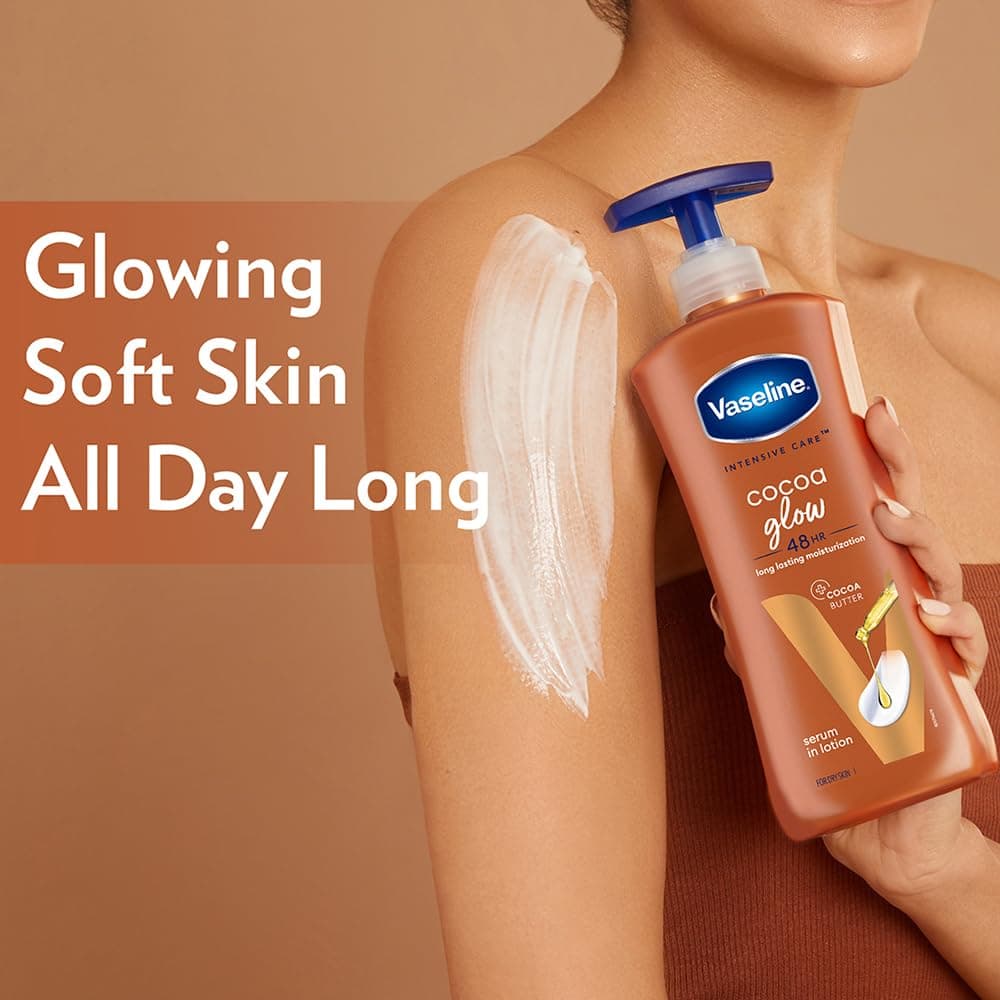 Vaseline New Intensive Care Cocoa Glow Body Lotion 400ml | With Pure Cocoa and Shea Butter | Body Moisturizer | 48 hr Moisturization | Healthy Glowing Skin - By Allure Cosmetics 2