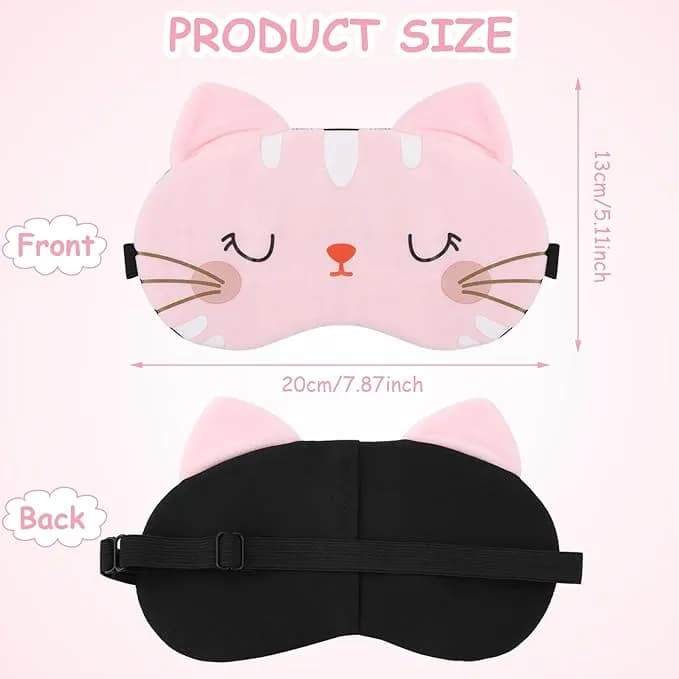 VaryGood Plush Anime-Inspired Sleeping Eye Mask With Cooling Gel Pad 8