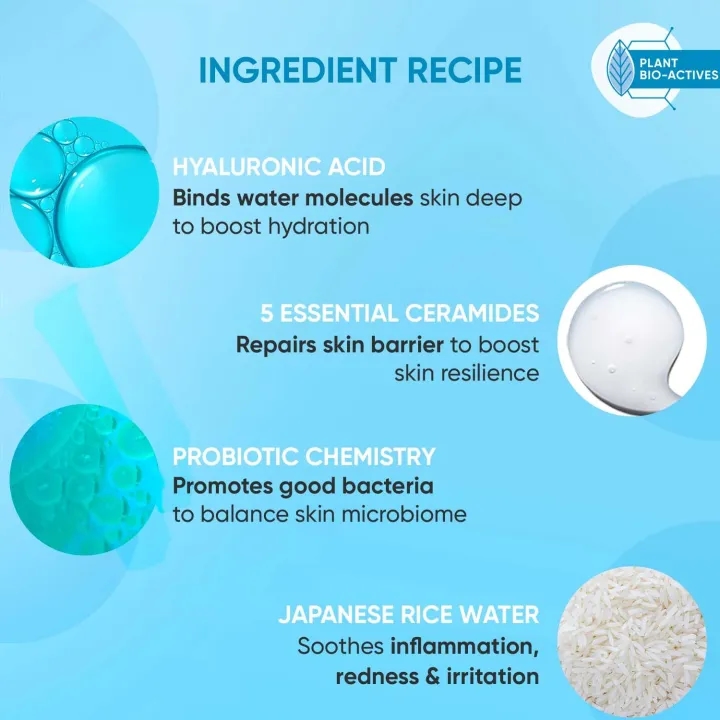 Dot & Key Ceramide & Hyaluronic Skin Barrier Repair Face Moisturizer With Probiotics & Rice Water I Barrier Repair Cream | Made in India - By Allure Cosmetics 3