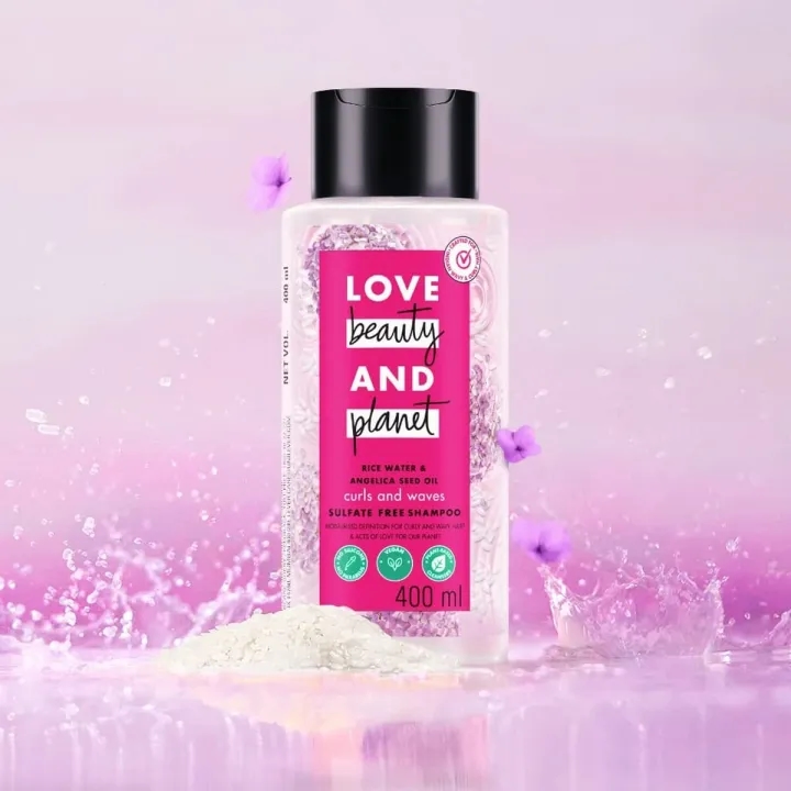 Love Beauty And Planet Rice Water & Angelica Seed Oil Shampoo 400ml 2