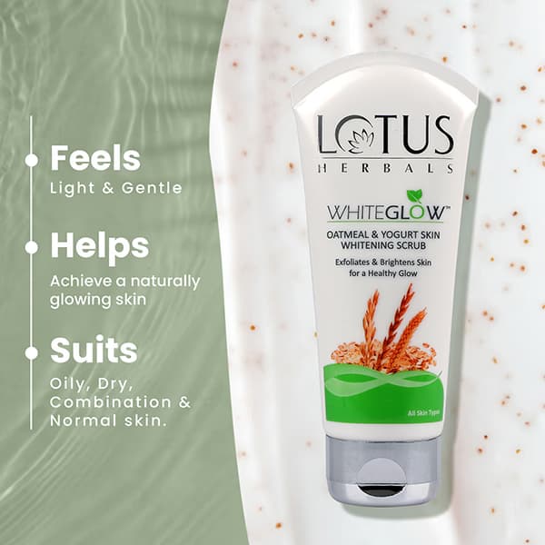 L0tus Herbals WhiteGlow Oatmeal And Yogurt Scrub 3